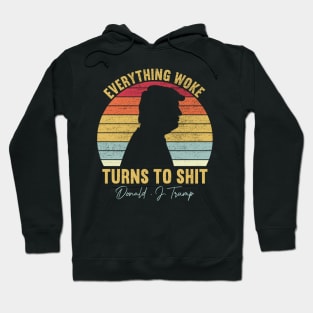 Everything Woke Turns To Shit Vintage Hoodie